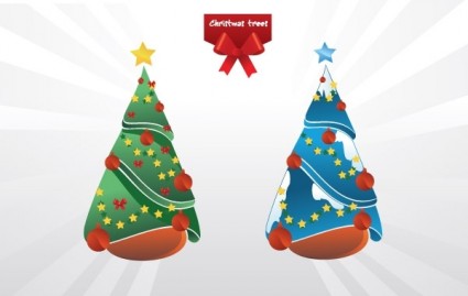 árboles de Navidad vectoriales