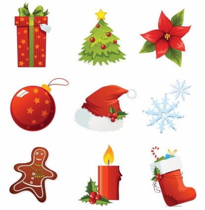 icônes vectorielles de Noël