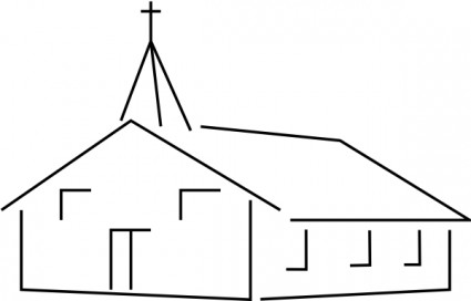 Kościół, budynek clipart