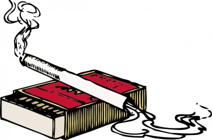 sigaretta e matchbox ClipArt