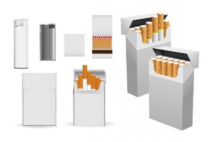 Zigarette Thema Vektor