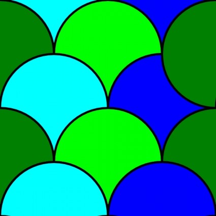 Kreise Fliese Muster-ClipArt