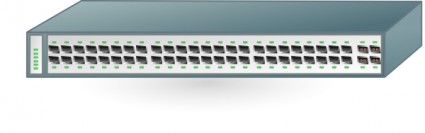 Cisco red ethernet gigabit switch clip art