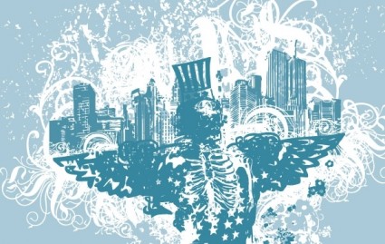 City Of Angels Vector Illustration