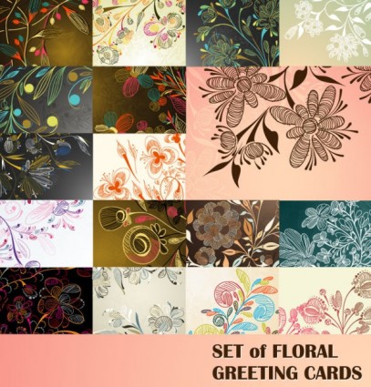 Classic Flowers Illustrator Vector