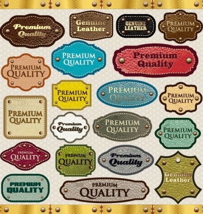 Classic Label Stickers Vector