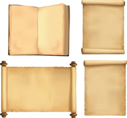 Phiên bản tư hương cổ điển của giấy cuộn véc tơ