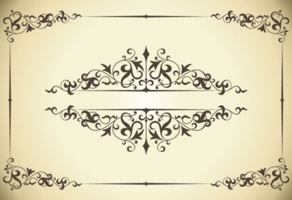 古典的なパターン枠線ベクトル