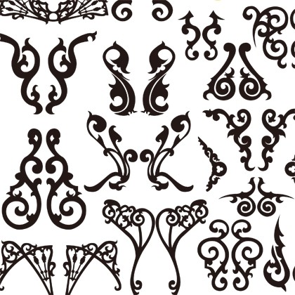 Classical Decorative Patterns Free Vector Graphics