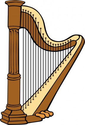 Classical Harp Clip Art