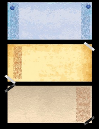 klassische Muster-Vektor mit dem alten Papier