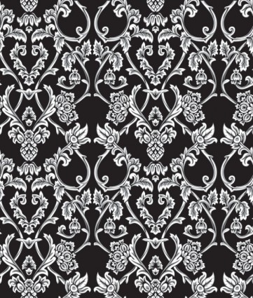 Classical Traditional Floral Pattern Background Vector