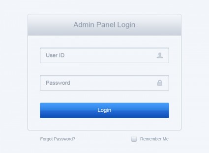 Clean Log In Form Psd