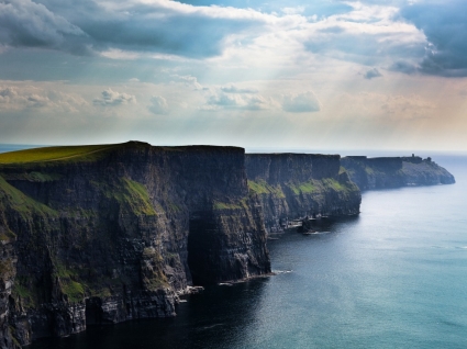 悬崖上的莫赫壁纸爱尔兰世界