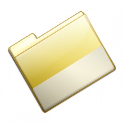 Closed Simple Yellow Folder Clip Art