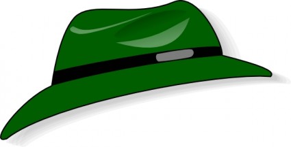 Kleidung grünen Hut ClipArt