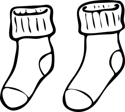 pakaian sepasang haning kaus kaki clip art