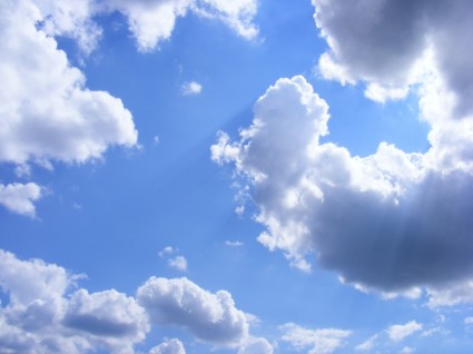 ふわふわの雲 cloudscape