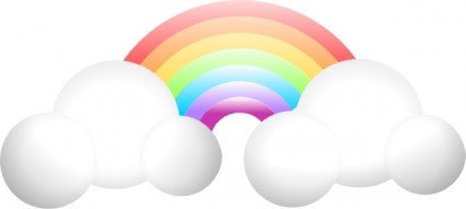 nube arco iris clip art