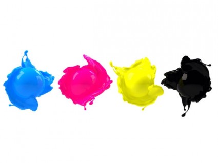 CMYK-Fourcolor färben hd-Bild