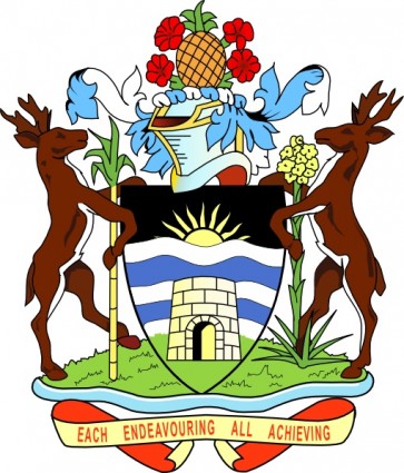 Escudo de antigua y barbuda clip art