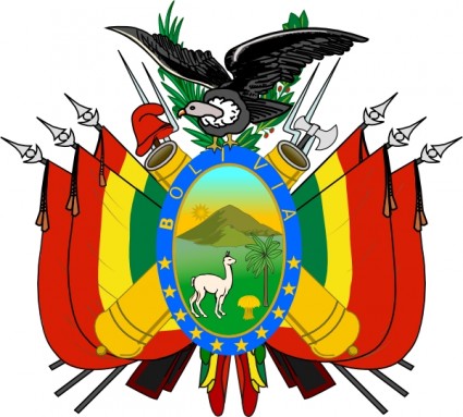ボリビア クリップアートの国章