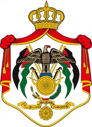 Wappen von Jordan-ClipArt