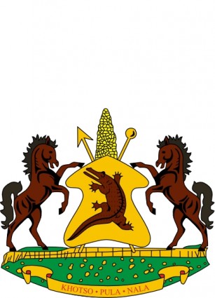 Wappen von Lesotho-ClipArt