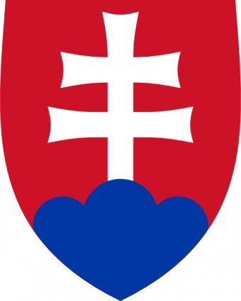 Escudo de clip art de Eslovaquia