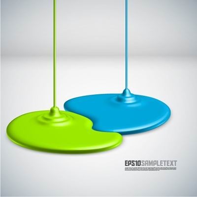Coating Dripping Shape Design Background Vector