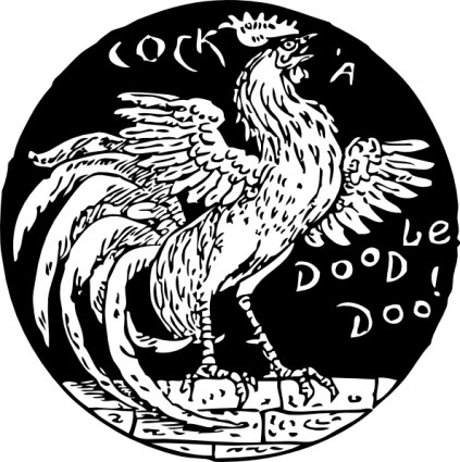 Cock a doodle doo clip-art