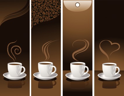 Kaffee-Banner-Vektor