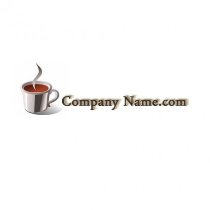 café taza gratis psd logo