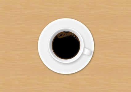 コーヒー カップ psd 層状