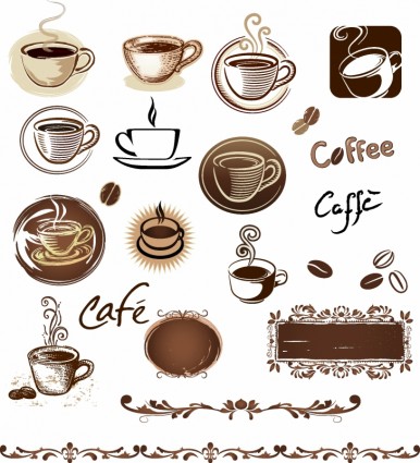 عناصر القهوة