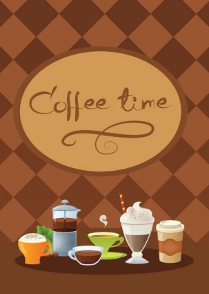 cà phê thời gian vector