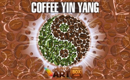 Kaffee Yin yang
