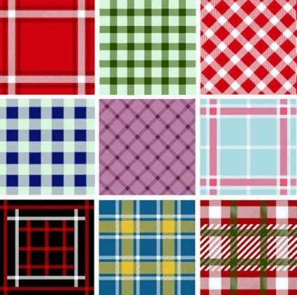 raccolta di seamless pattern plaid