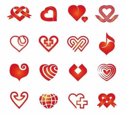 Collection Of Vector Hearts