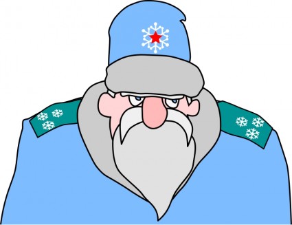 Oberst frost russischen militärischen Santa claus
