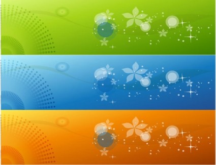 Color Banners Vector