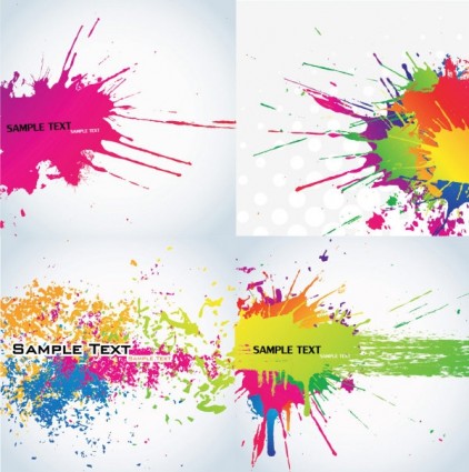 vector de tinta de color