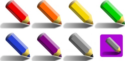 lápices de color clip art