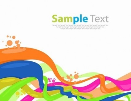 Color Wave Vector Background