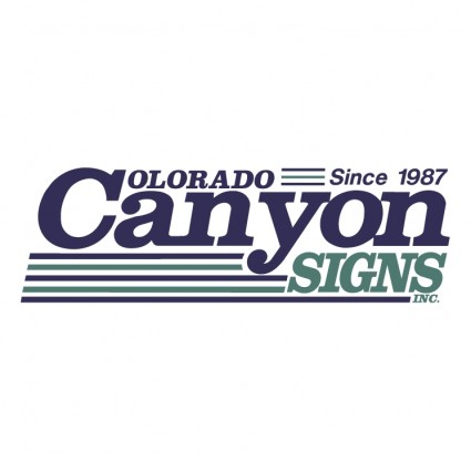 コロラド州キャニオン株式会社をサインします。