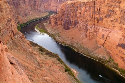 Colorado river canyon di glen acqua
