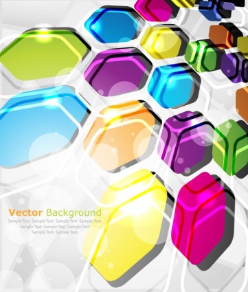 vecteur d'éléments abstraits colorés