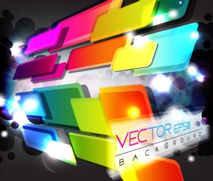 warna-warni abstrak elemen vektor