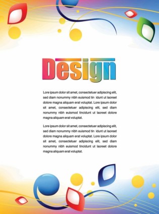 Colorful Advertising Posters Vector