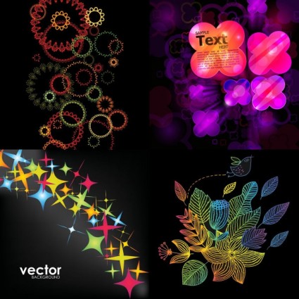 vector modello sfondo colorato